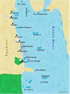 Fury Shoals Route ab/an Port Ghalib