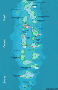 Baa – Raa – Rasdhoo – North-/South Ari – Vaavu – South Male Routing Malediven